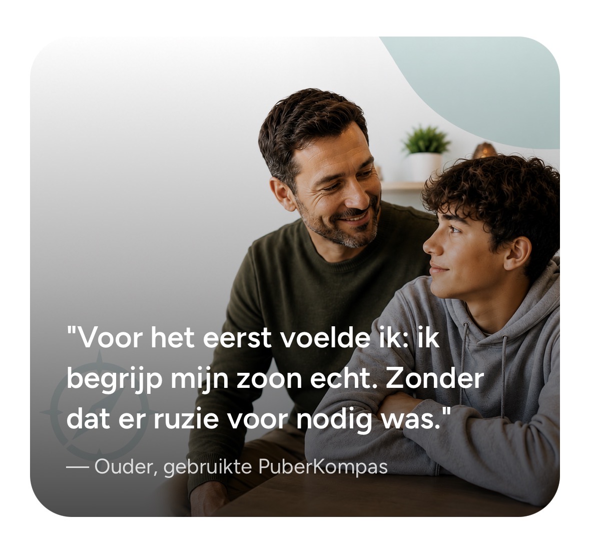 Vader en tienerzoon in gesprek — 'Voor het eerst voelde ik: ik begrijp mijn zoon echt. Zonder dat er ruzie voor nodig was.'